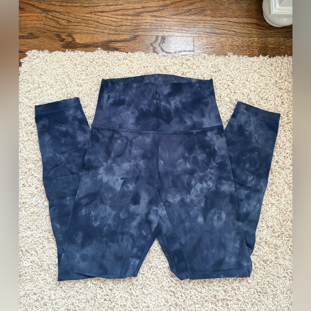 Lululemon Align High-Rise Blue Tie-Dye Leggings